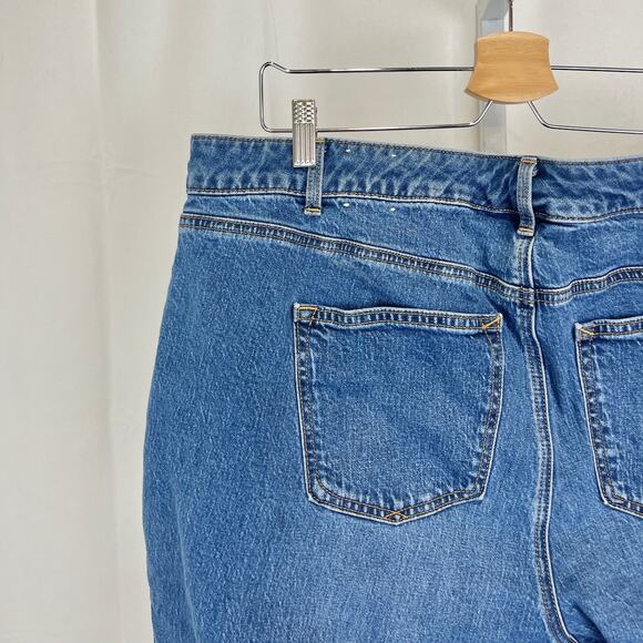 TALBOTS Everyday Relaxed Jeans Zip Fly Medium Wash Blue Petite Plus 18 18WP - Picture 7 of 10